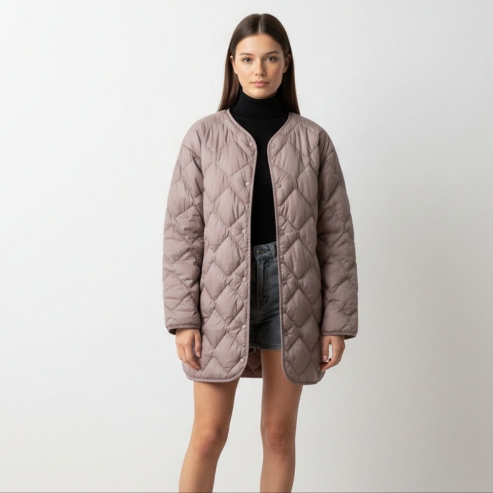 Uniqlo Ultra Light Down Coat Lavender Women Size S